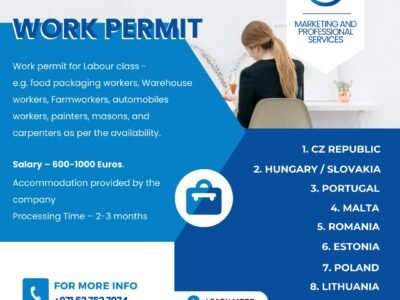 Work permit for labour class